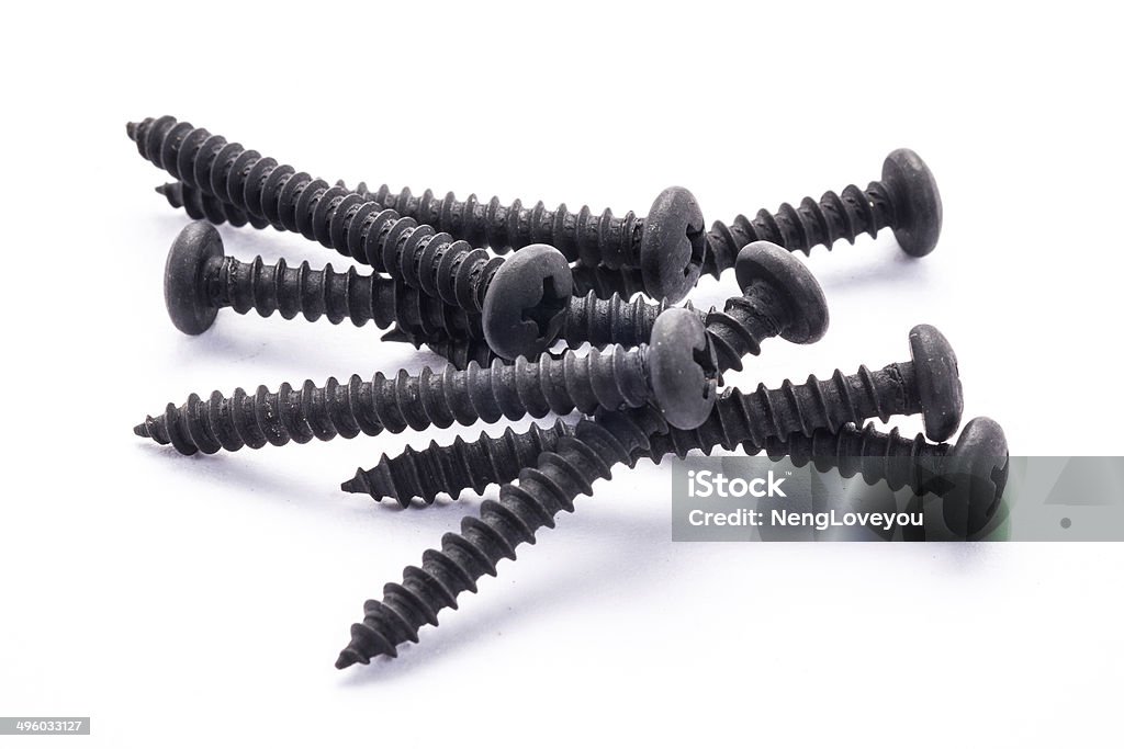 Grupo de los tornillos negros - Foto de stock de Acero libre de derechos