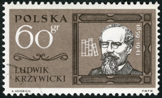 Postage stamp Poland 1963 printed in Poland shows Ludwik Krzywicki (1859-1941), circa 1963