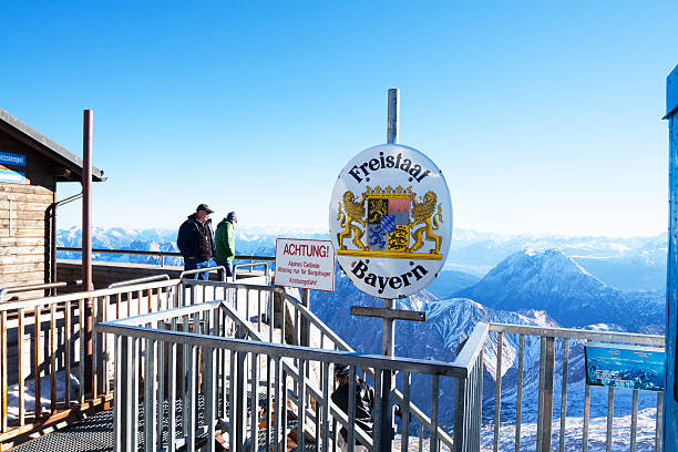 Beautiful view of the Alpine peaks in winter