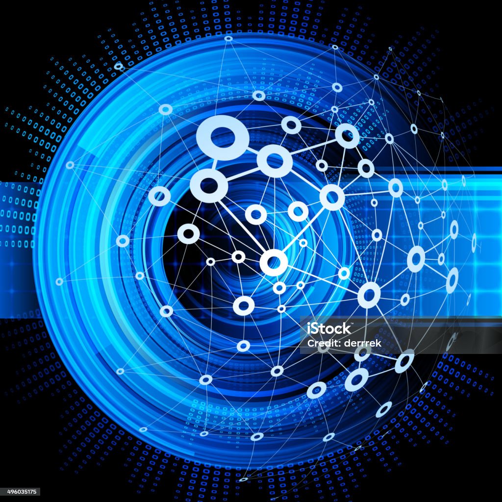 Comms Tech Computer Background Communications Technology Stock Illustration - Download Image Now ...