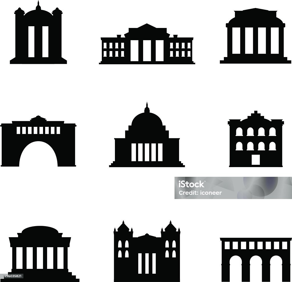 Classical Buildings Stock Illustration - Download Image Now ...