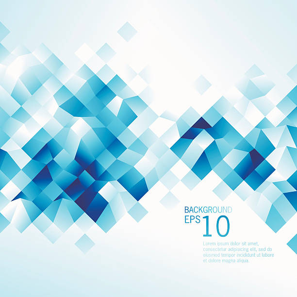 Abstract Blue Low Poly Background Vector illustration of Abstract Blue Low Poly Background are done by single gradient tone only. Change color is easy, simply select the whole Background and change the gradient's color. ice patterns stock illustrations