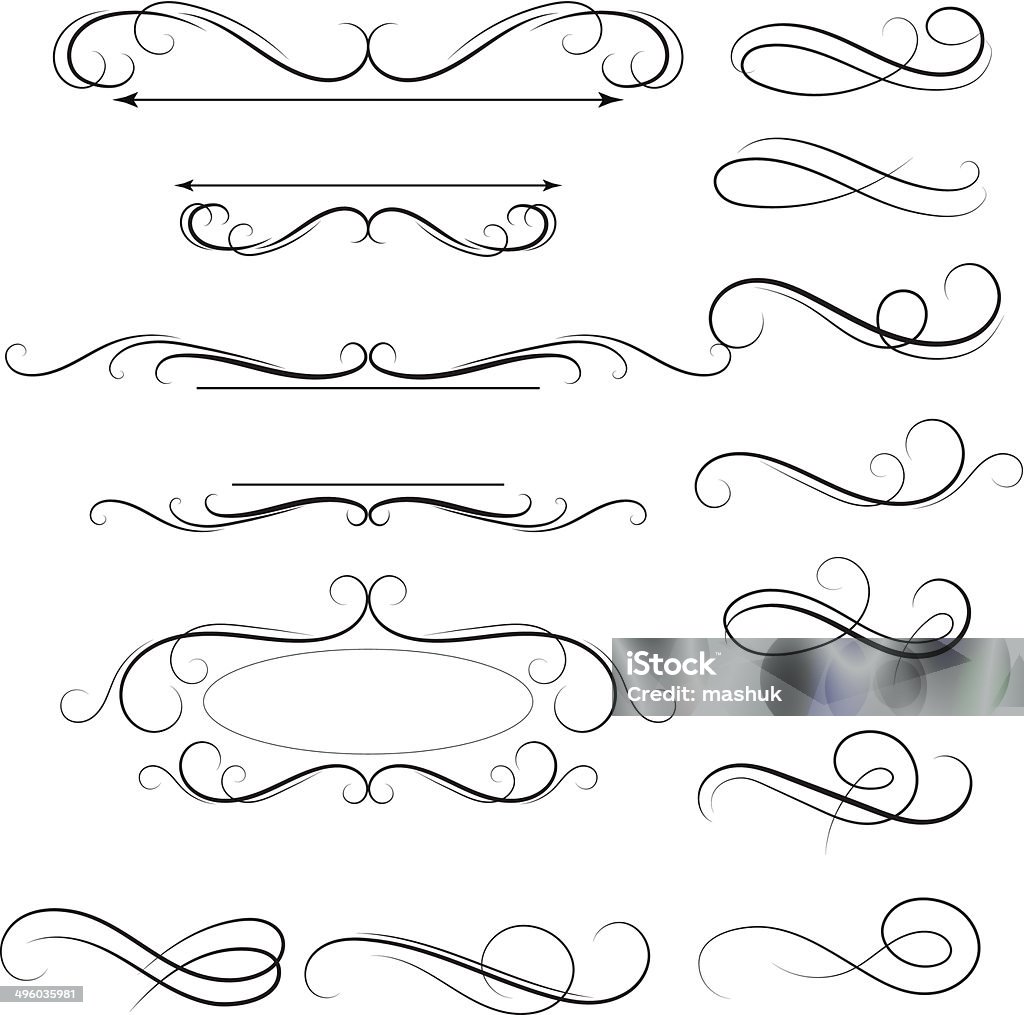 Calligraphic swirl file_thumbview_approve.php?size=1&id=19079840 Ornate stock vector