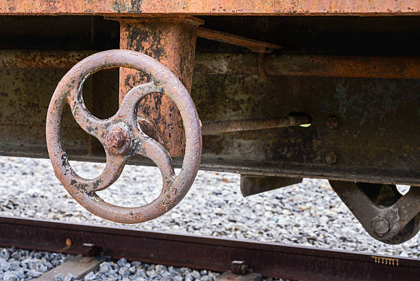 istock hand wheel of old  train 496036897
