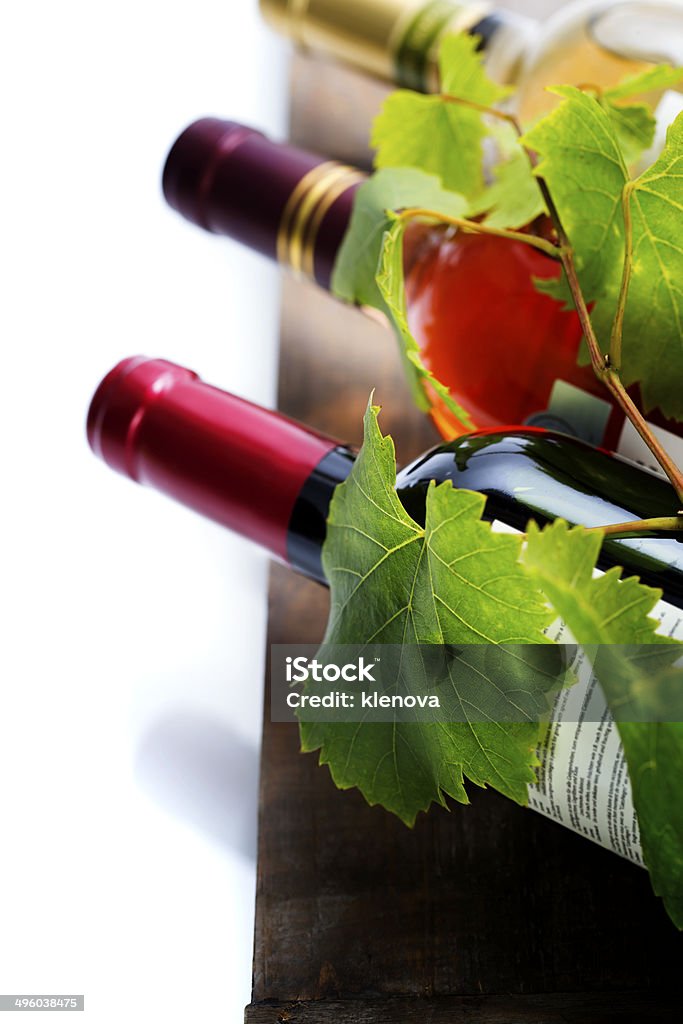 Wine and grape Wine and grape on wooden background Agriculture Stock Photo