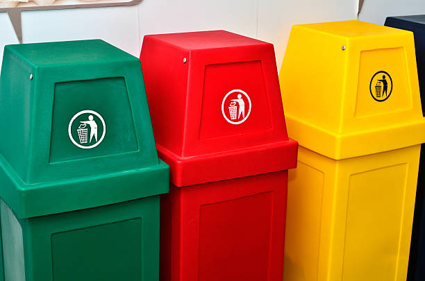 istock Colorful recycling bins or trashcan 496062688