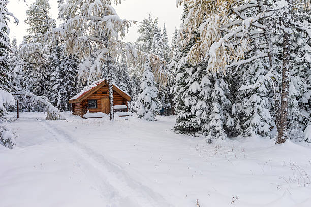 istock Cabin and Snow at Mount Assiniboine Provincial Park, Canada. 496062748