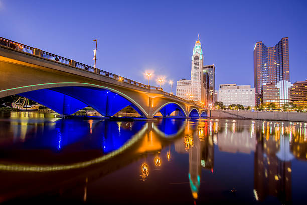 istock Broad  Street Bridge Scioto River Downtown Columbus Ohio Skyline HDR 496063416