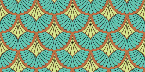 Pattern of antique vector art illustration