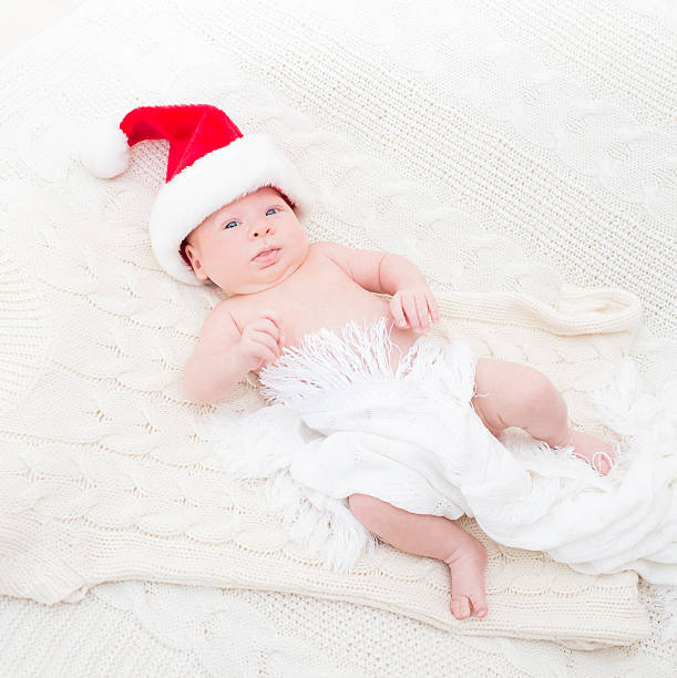 istock Infant boy in Santa hat 496065538