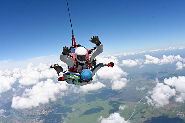 istock Skydiving photo. Tandem. 496066064