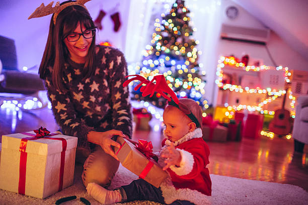 istock Christmas gift from my big sister 496066328
