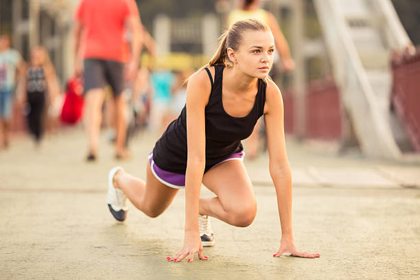 istock Girl Running town 496066432