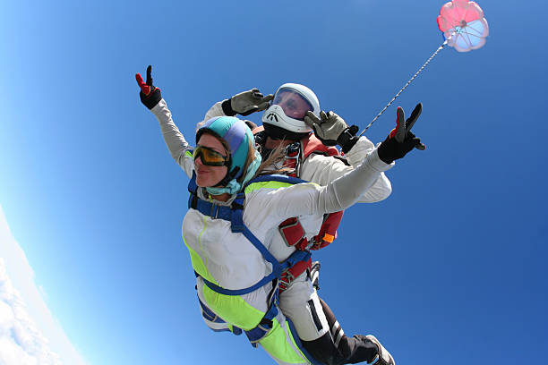 istock Skydiving photo. Tandem. 496066448