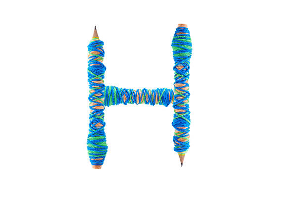 istock Letter H logo. Alphabet logotype from pencil / education symbol. 496067414