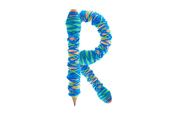 istock Letter R logo. Alphabet logotype from pencil / education symbol. 496068192