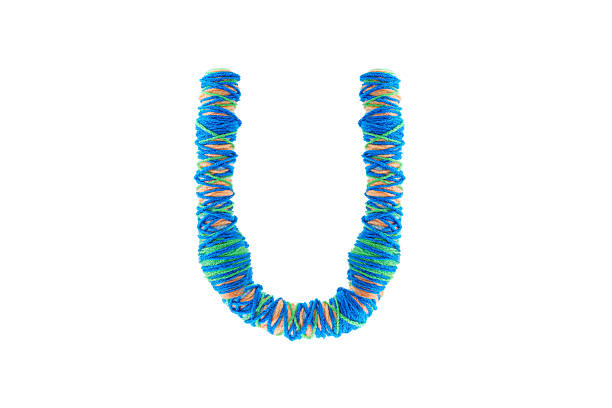 istock Letter U logo. Alphabet logotype from pencil / education symbol. 496068330