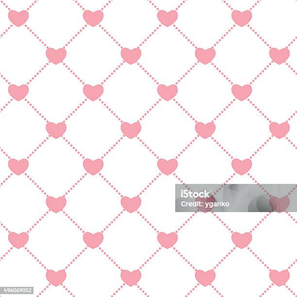 Romantic Seamless Pattern Background Vector Illustration Stock Illustration - Download Image Now