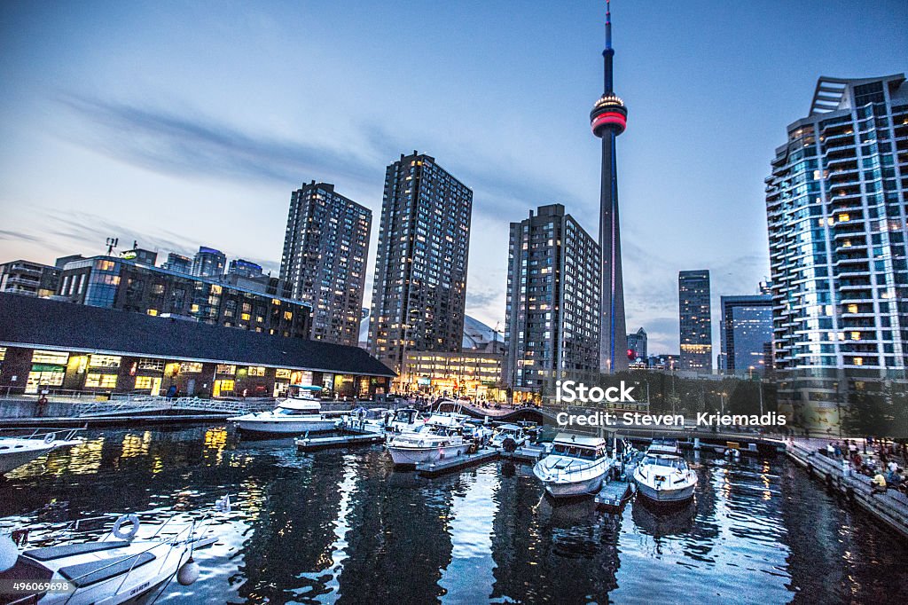 Waterfront und dem CN Tower Toronto - Lizenzfrei Toronto Stock-Foto