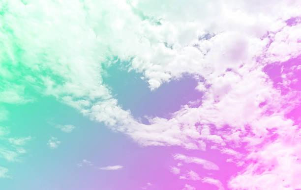 istock Colorful Heart on the sky 496072730