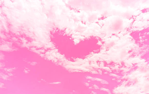 istock Pink Heart on the sky 496072752