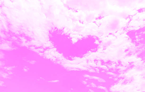 istock Pink Heart on the sky 496072766
