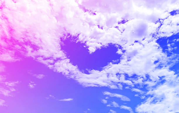 istock Colorful Heart on the sky 496072768