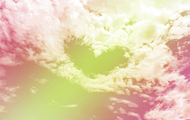 istock Colorful Heart on the sky 496072818