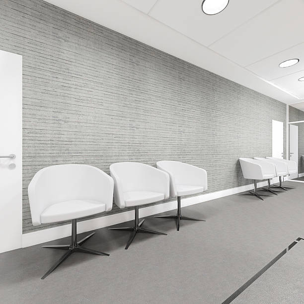 istock Office Entrance Area interior with armchair 496073792
