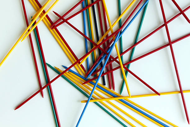 istock Mikado micado color bunt game play random 496075336
