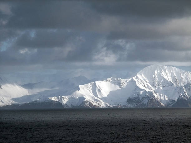 istock Aleutian Islands and Snow Covered Mountains 496075536