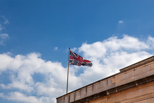British flag on the roof