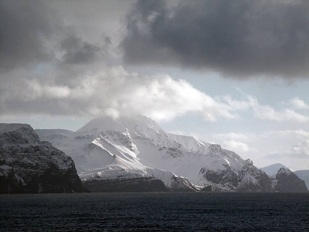 istock Aleutian Islands and Snow Covered Mountains 496094760