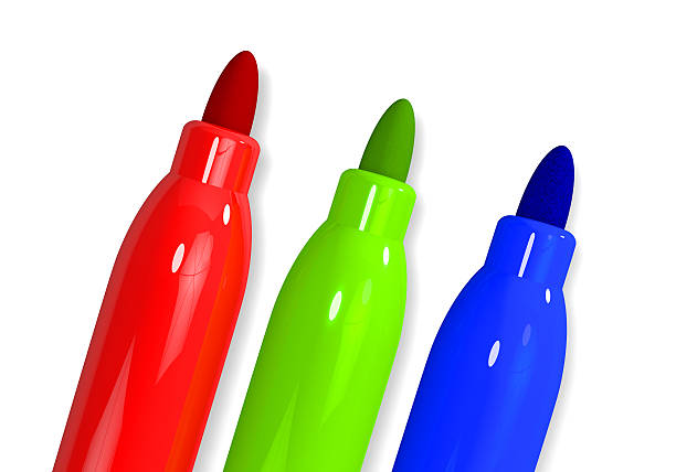 istock RGB markers diagonal red green blue. 496094794