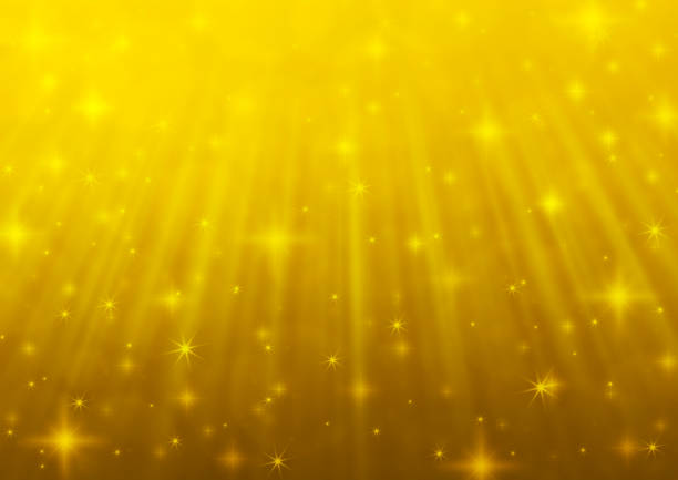 istock Gold blur light with shiny starry, Christmas background 496095992