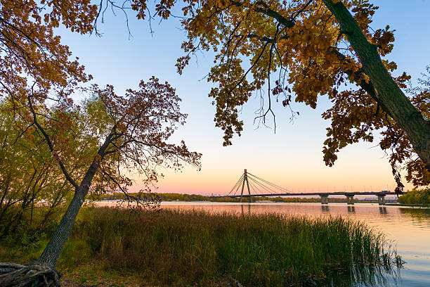 istock The Dnieper River at Dusk in Autumn 496098346