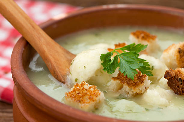 istock Close up of cauliflower soup 496101186