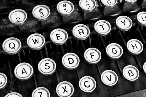 istock Antique Typewriter - An Antique Typewriter Showing Traditional Q 496101988