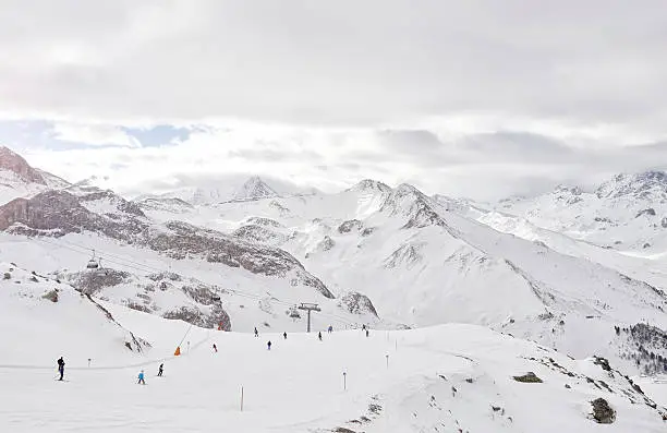 Alps of Ischgl and Ski-Run