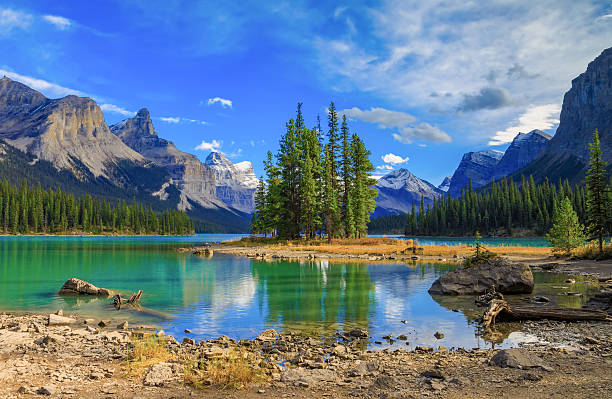 istock Spirit Isalnd in Maligne Lake 496104268