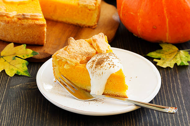 istock Pumpkin Pie on Thanksgiving Day feast. 496104538