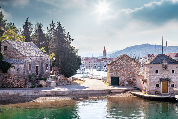 Old town of Hvar Island in Croatia