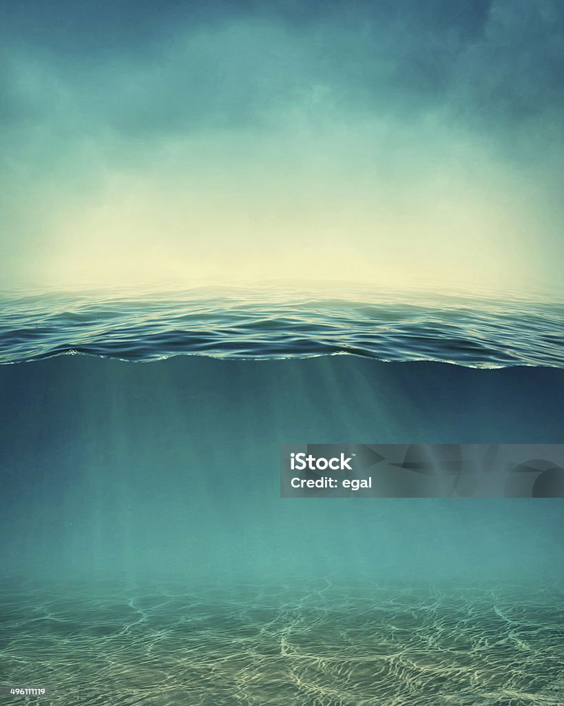 Abstrakte Unterwasser Hintergrund - Lizenzfrei Meer Stock-Foto