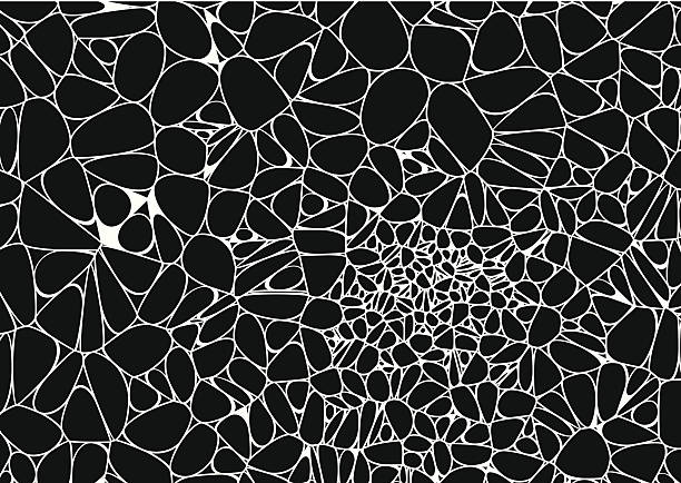 abstract black and white speckle shape background abstract black and white speckle shape background for design easy black and white drawing stock illustrations