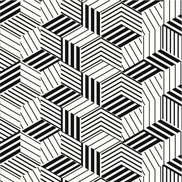 抽象的な黒と白のストライプパターンの背景 - textile in a row painted image white点のイラスト素材／クリップアート素材／マンガ素材／アイコン素材