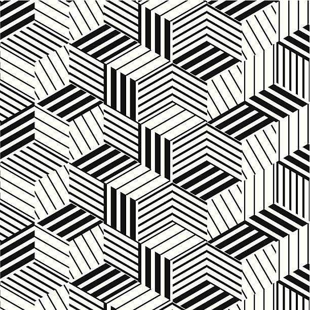 abstract black and white stripe pattern background abstract black and white stripe pattern background for design easy black and white drawing stock illustrations