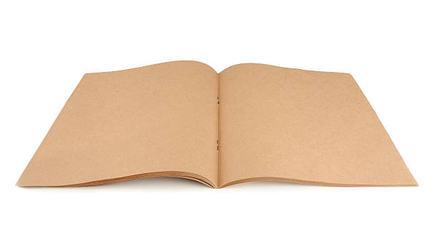 istock Brown Paper Sketch Pad Isolated on White Background 496117048