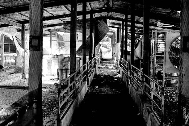Old, built of wood and brick