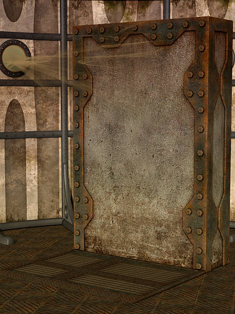 istock Fantasy scene with steam punk style 496120734