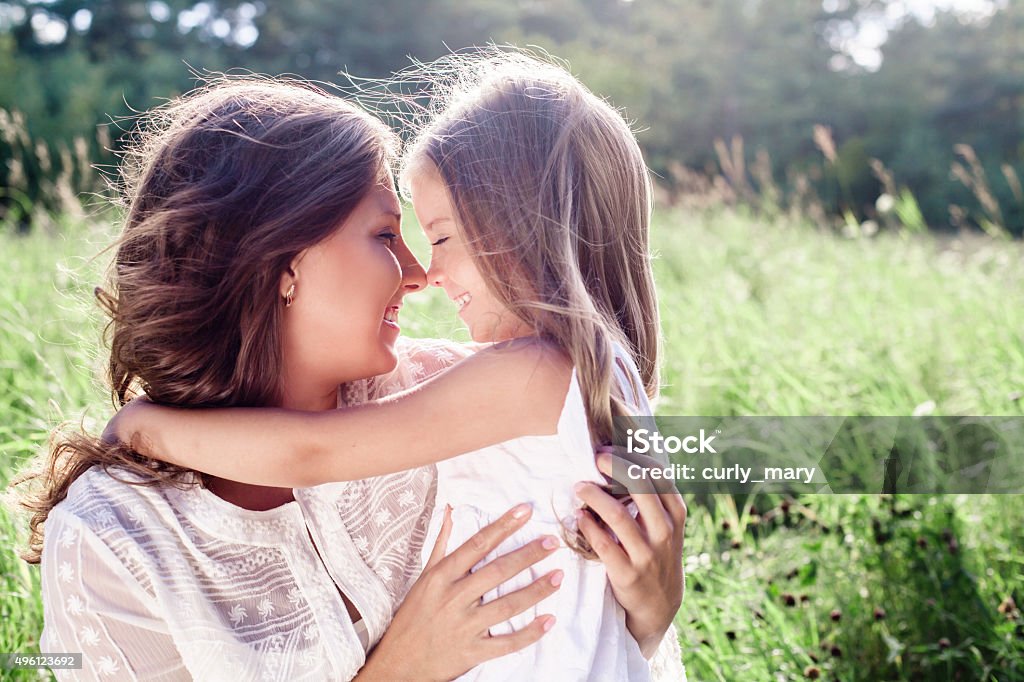 Happy family. Mother and daughter. Mother's day Mother's Day Stock Photo